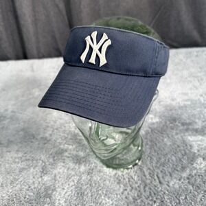 Vintage Y2K New York Yankees Visor Strapback Hat 90s Baseball NYC Logo Man